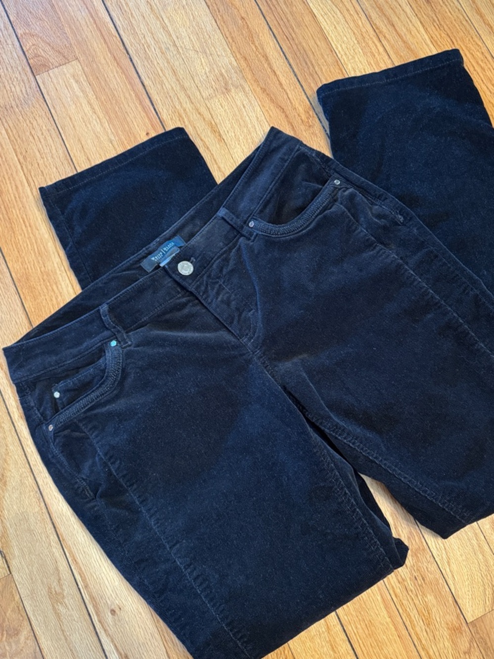 White House Black Market Black Pants Women’s Corduroy Trousers 6